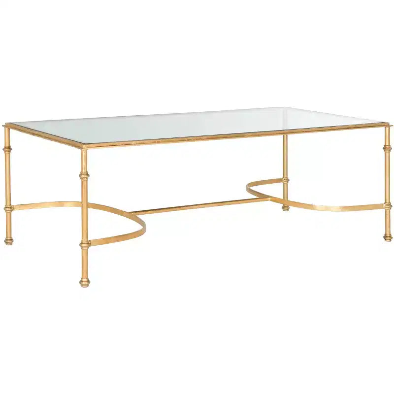Lucille Coffee Table - Gold/Glass - Safavieh