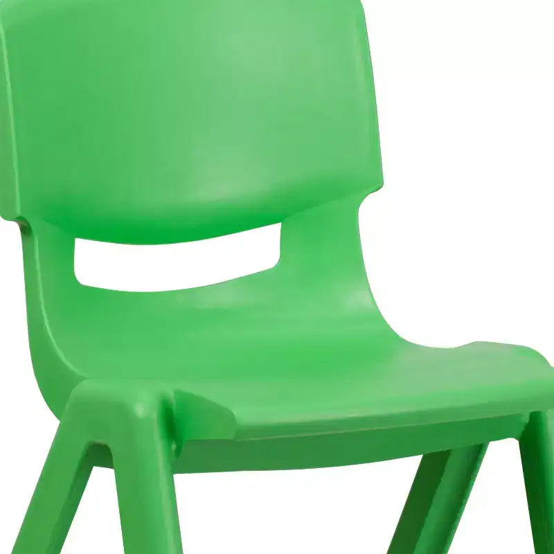 Flash Furniture 2 Pack Plastic Stackable School Chair with 15.5 Seat Height