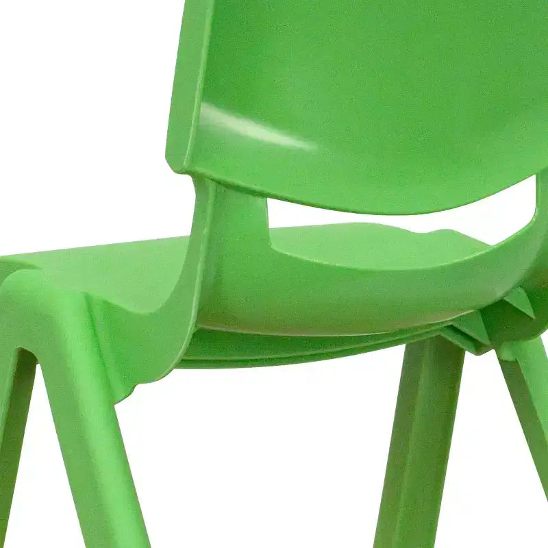 Flash Furniture 4 Pack Plastic Stackable School Chair with 12'' Seat Height
