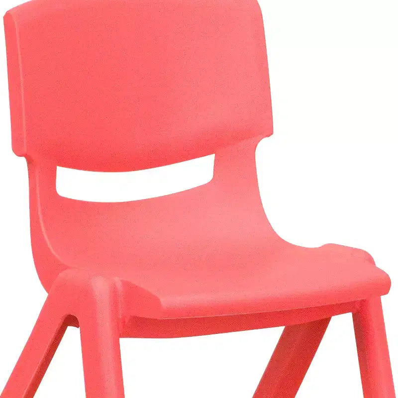 Flash Furniture 4 Pack Plastic Stackable School Chair with 12'' Seat Height