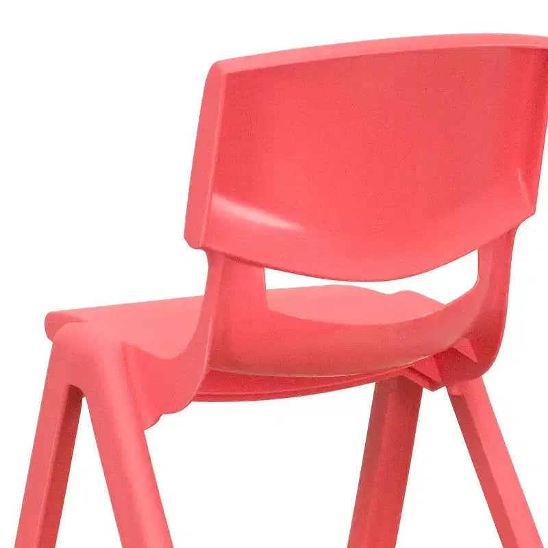 Flash Furniture 4 Pack Plastic Stackable School Chair with 12'' Seat Height
