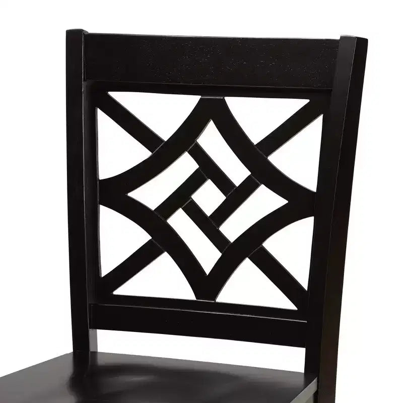 2pc Nicolette Wood Counter Height Barstools - Baxton Studio