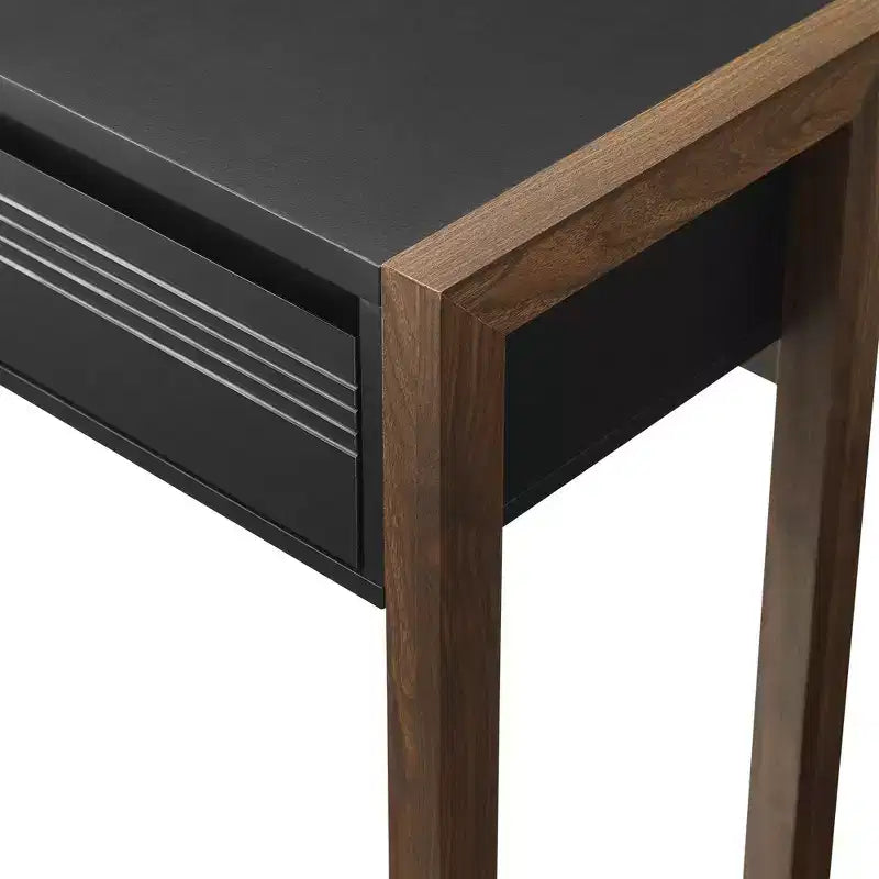 Claudine Chic Two-Tone Writing Desk with Grooved Drawer - Saracina Home