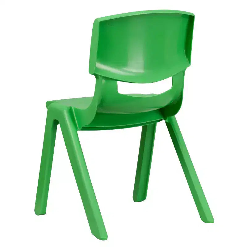 Emma and Oliver 2 Pack Plastic Stackable School Chair with 15.5H Seat