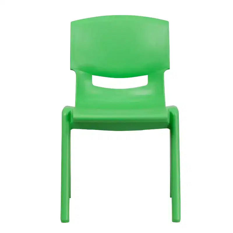 Emma and Oliver 2 Pack Plastic Stackable School Chair with 15.5H Seat