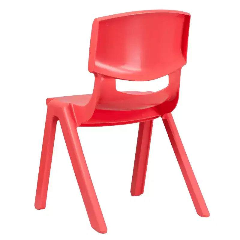 Emma and Oliver 2 Pack Plastic Stackable School Chair with 15.5H Seat