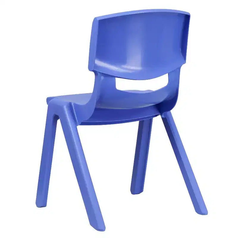 Emma and Oliver 2 Pack Plastic Stackable School Chair with 15.5H Seat