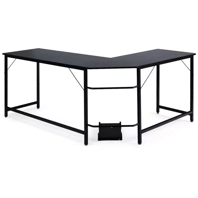 Costway L-Shaped Computer Desk Corner Workstation Study Gaming Table Home Office