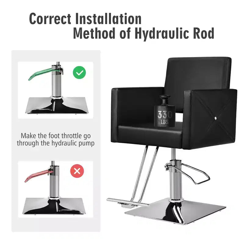 Costway Salon Chair for Hair Stylist Adjustable Swivel Hydraulic Barber Styling Chair