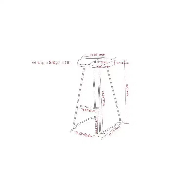 Set of 2 Leemington Saddle Barstools - WyndenHall