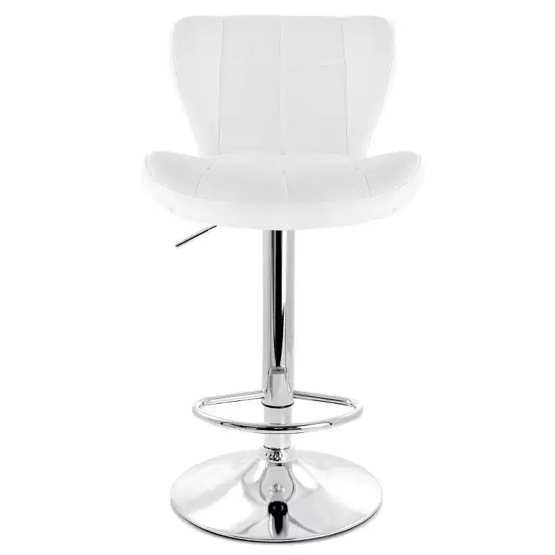 Elama 2 Piece Adjustable Faux Leather Bar Stool Set