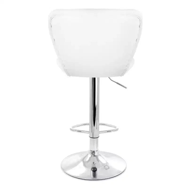 Elama 2 Piece Adjustable Faux Leather Bar Stool Set