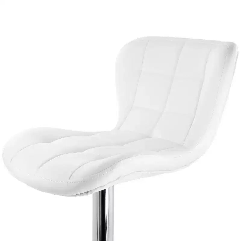 Elama 2 Piece Adjustable Faux Leather Bar Stool Set