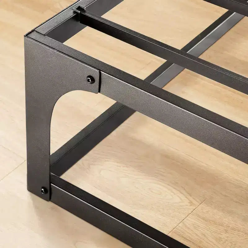 12 Metal Hinged Corner Platform Bed Frame - Mellow