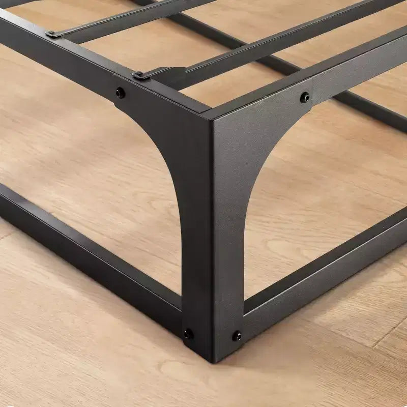 12 Metal Hinged Corner Platform Bed Frame - Mellow
