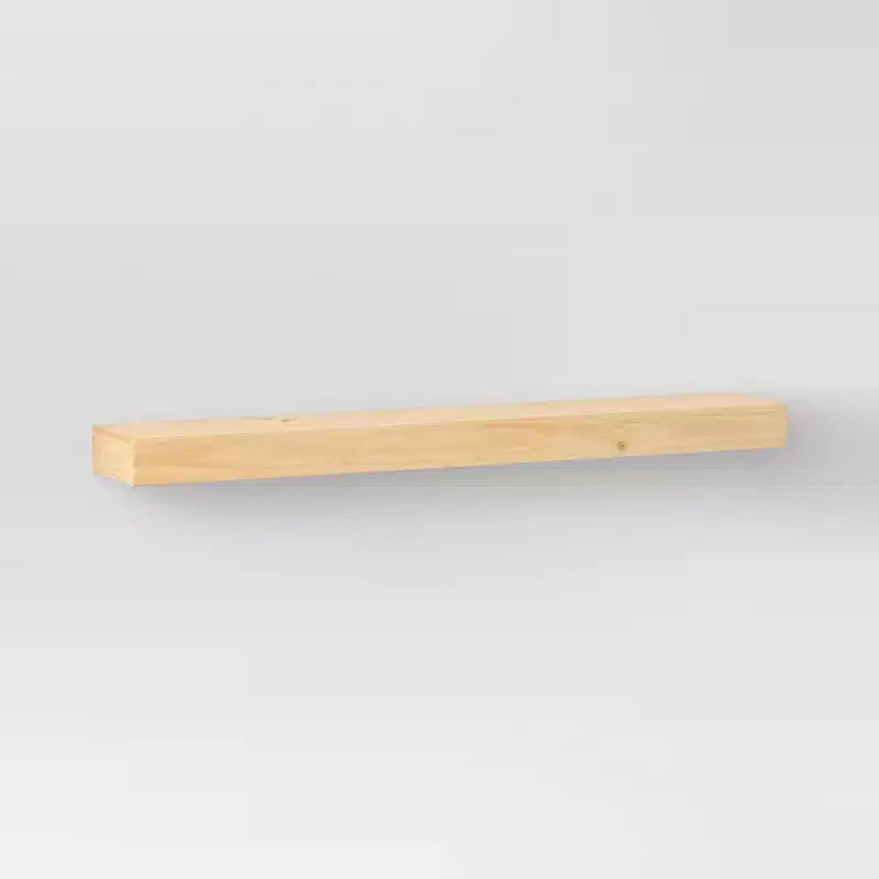 36 Floating Wood Shelf - Threshold