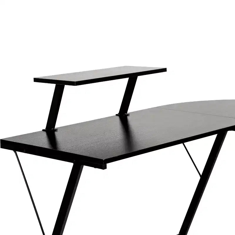 Emma and Oliver L-Shaped Computer Desk, Gaming Desk, Home Office Desk, Frame