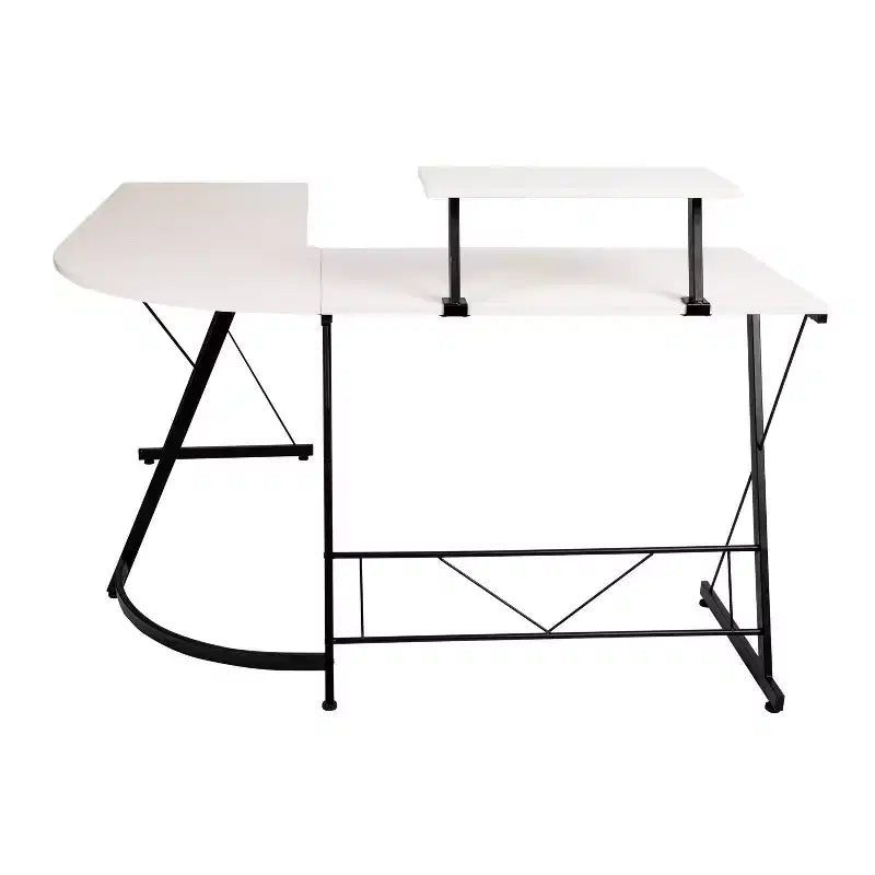 Emma and Oliver L-Shaped Computer Desk, Gaming Desk, Home Office Desk, Frame