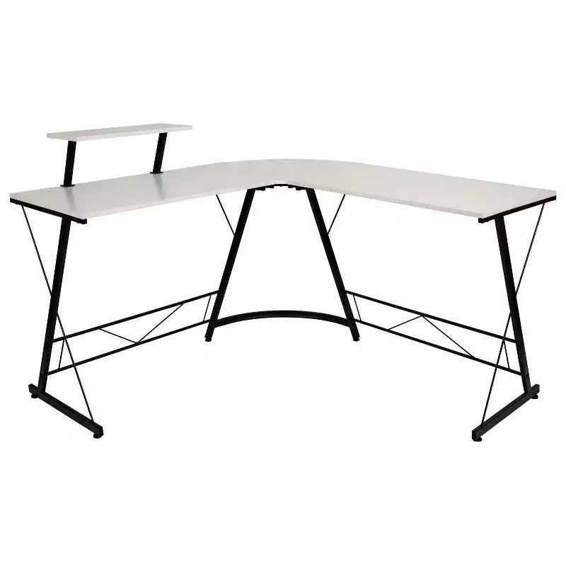 Emma and Oliver L-Shaped Computer Desk, Gaming Desk, Home Office Desk, Frame