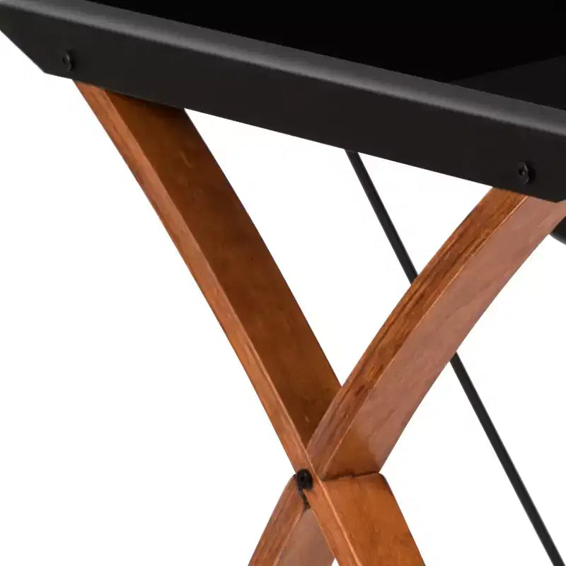 Emma and Oliver Glass L-Shape Corner Computer Desk with Pull-Out Keyboard Tray