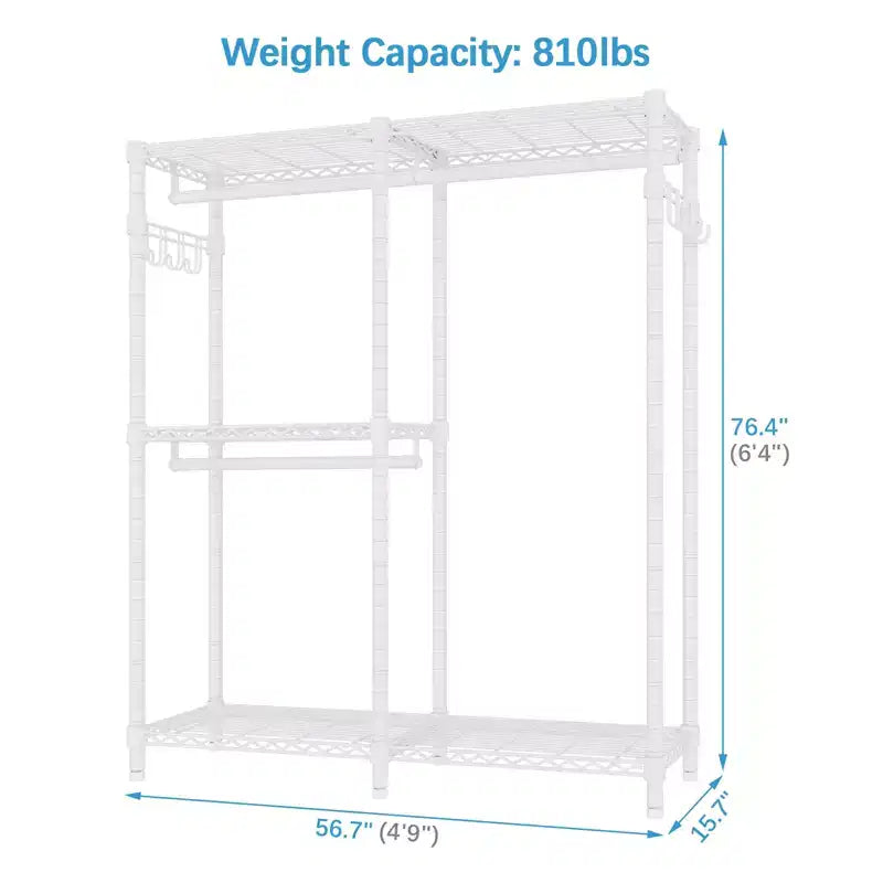 VIPEK V4 Garment Rack Bedroom Armoires Compact Freestanding Closet Storage Organizer