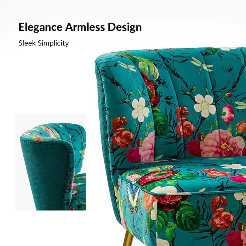 Trento 47 Contemporary Loveseat with Floral Patterns| ART OF LIVING DESIGNS