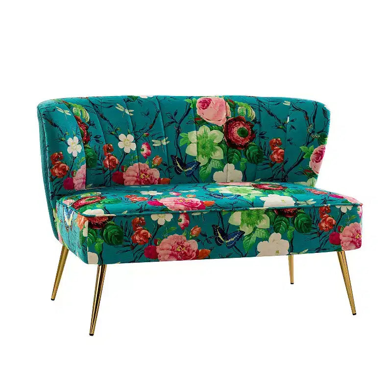 Trento 47 Contemporary Loveseat with Floral Patterns| ART OF LIVING DESIGNS