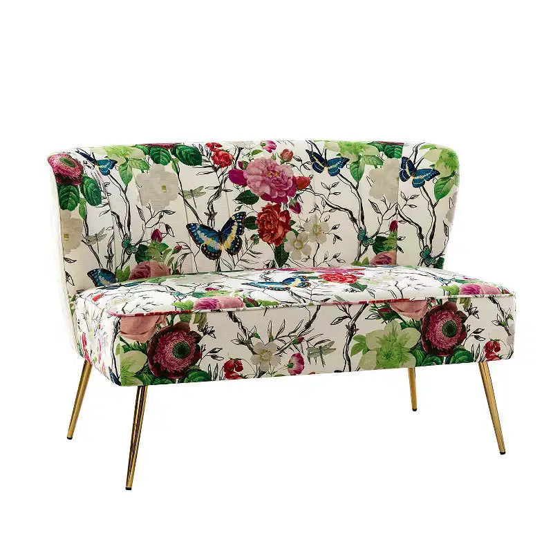 Trento 47 Contemporary Loveseat with Floral Patterns| ART OF LIVING DESIGNS