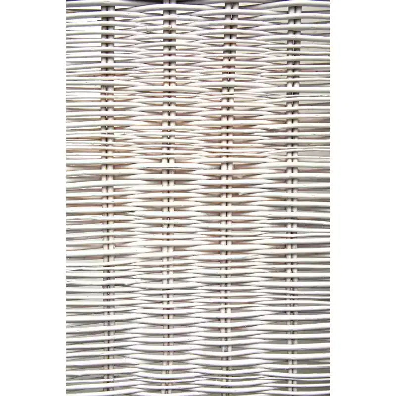Legacy Decor Wicker and Wood Screen Room Divider