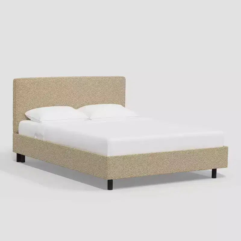 Kelsey Upholstered Platform Bed in Classic Boucle - Threshold
