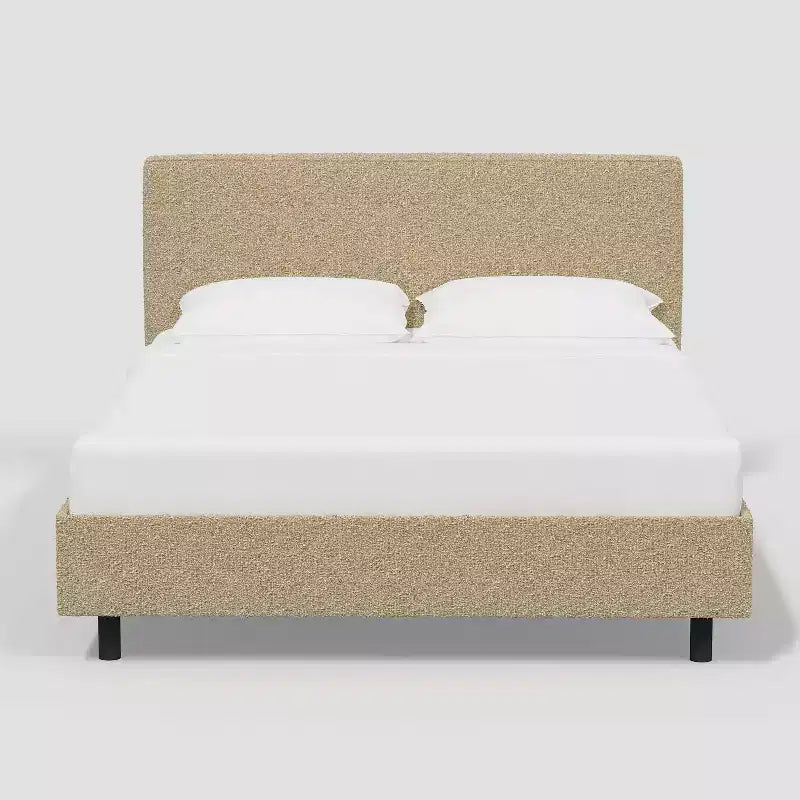 Kelsey Upholstered Platform Bed in Classic Boucle - Threshold