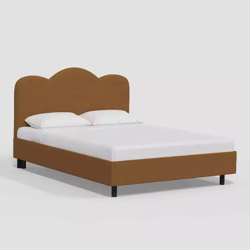 Lizzie Upholstered Platform Bed in Textured Linen - Threshold
