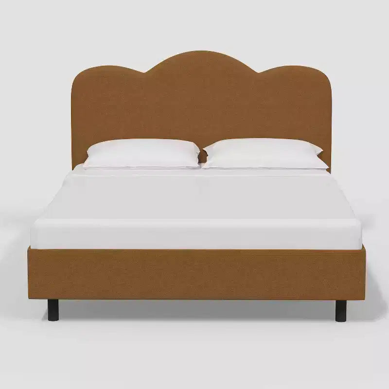 Lizzie Upholstered Platform Bed in Textured Linen - Threshold