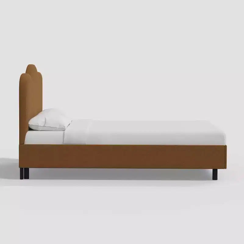 Lizzie Upholstered Platform Bed in Textured Linen - Threshold