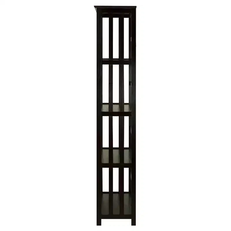 63 5 Tier Mission Style Bookcase - Flora Home
