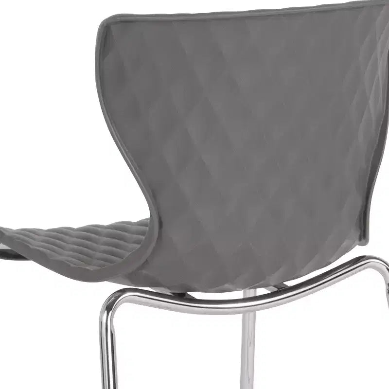 Emma and Oliver 4 Pack Contemporary Design Plastic Stack Chair