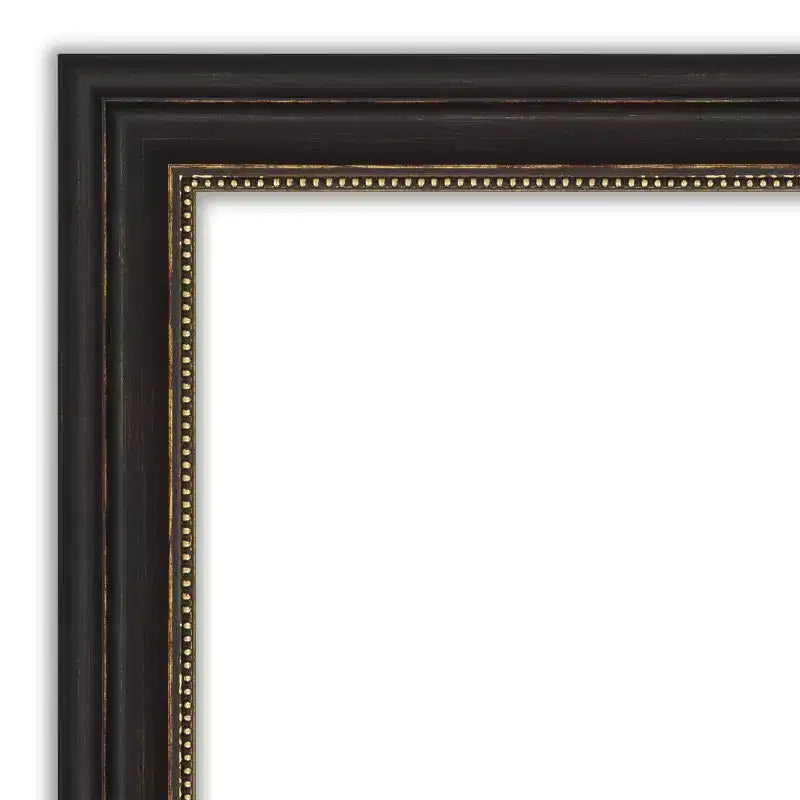 Amanti Art Accent Bronze Narrow Non-Beveled Bathroom Wall Mirror 25.5 x 31.5 in.