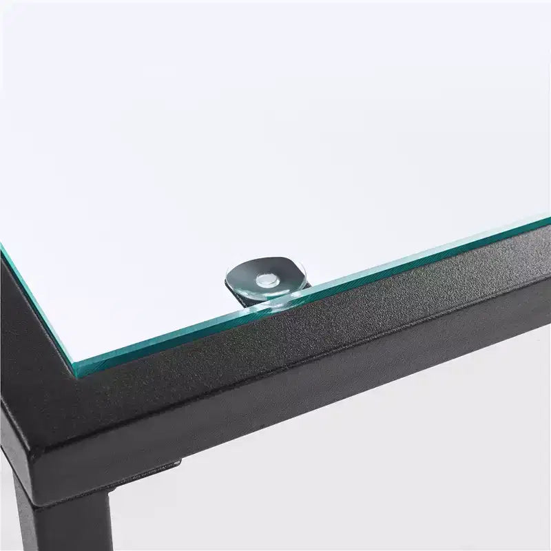 Yaheetech 3-layer Console Table Tempered Glass Porch Table