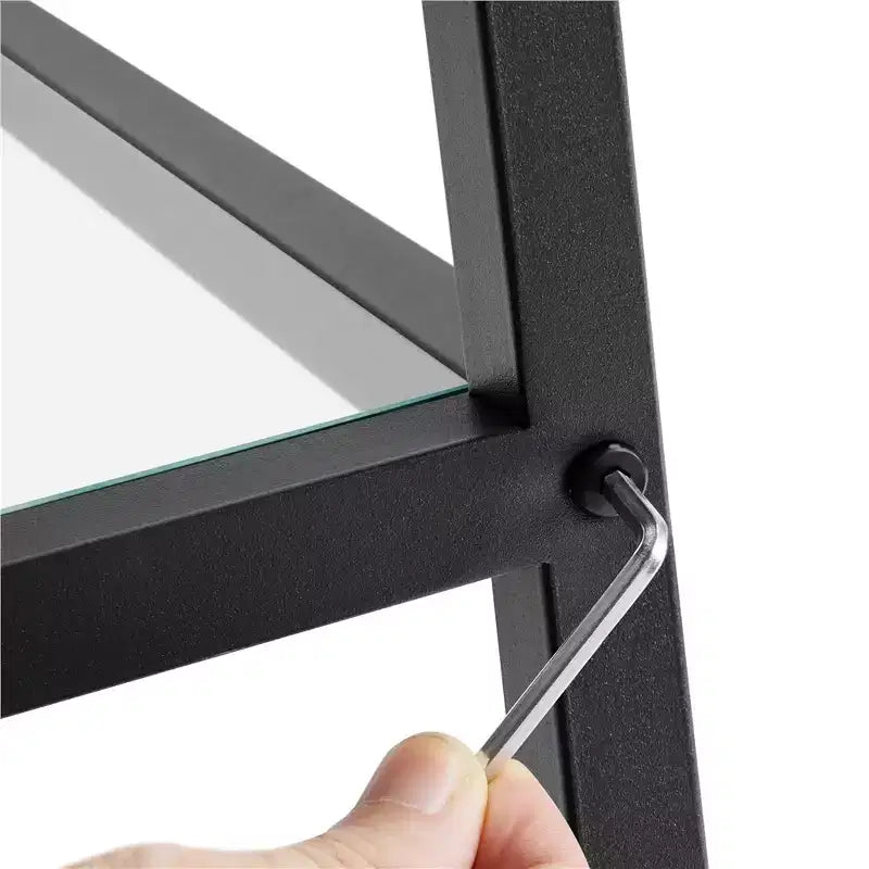 Yaheetech 3-layer Console Table Tempered Glass Porch Table