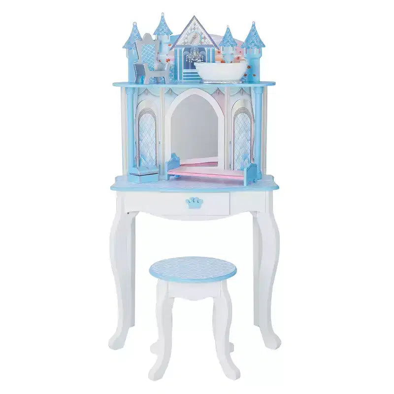 Fantasy Fields by Teamson Kids Dreamland Castle Toy Vanity Set White / Pink