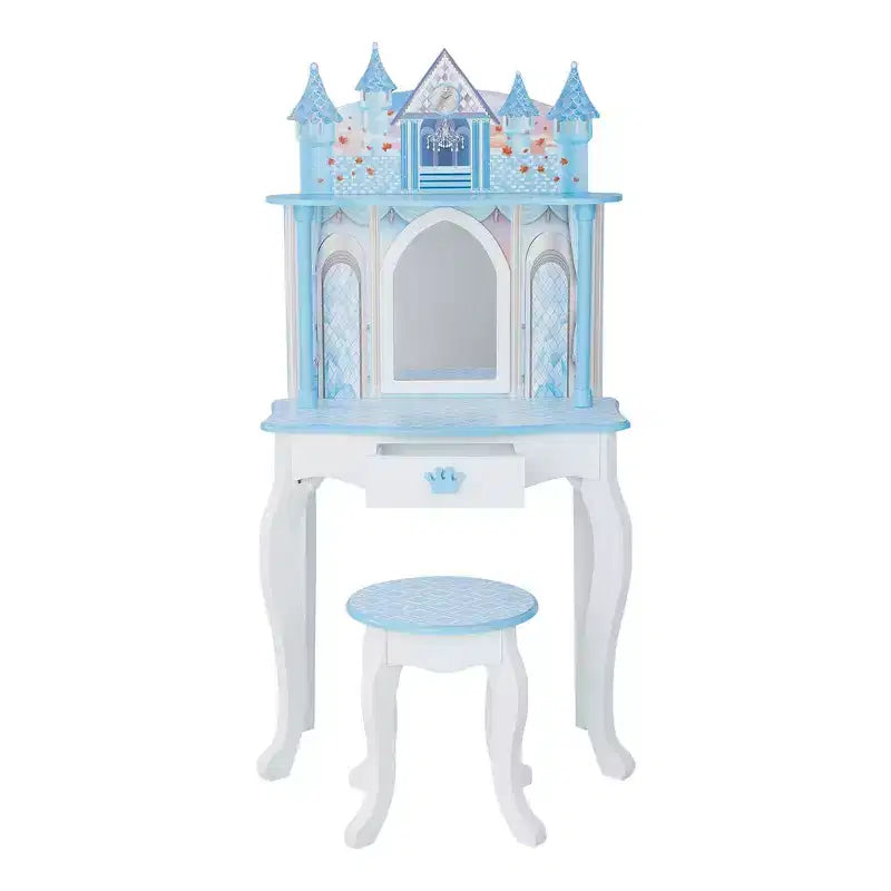 Fantasy Fields by Teamson Kids Dreamland Castle Toy Vanity Set White / Pink