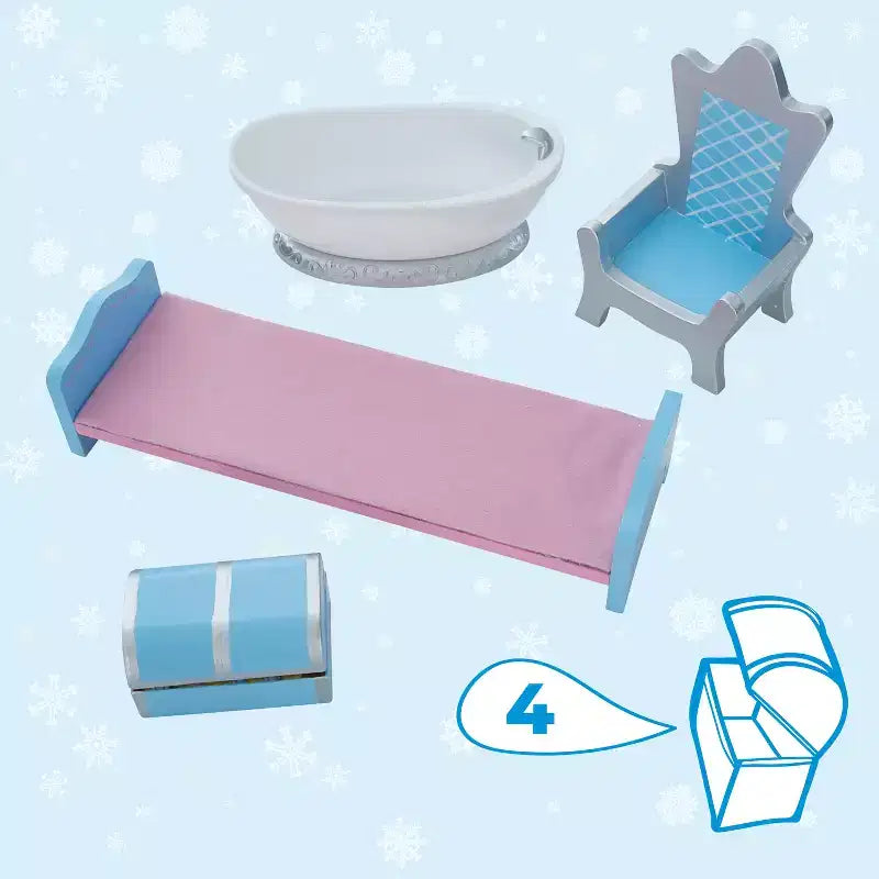 Fantasy Fields by Teamson Kids Dreamland Castle Toy Vanity Set White / Pink