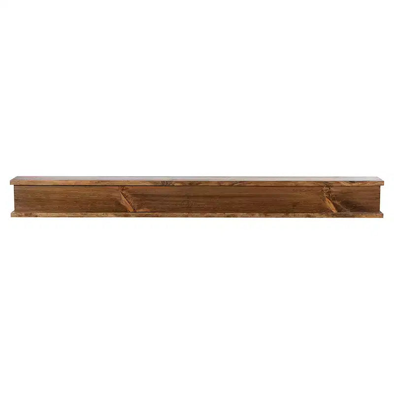 Modern Ember Cody Wood Fireplace Mantel Shelf with Top & Bottom Molding
