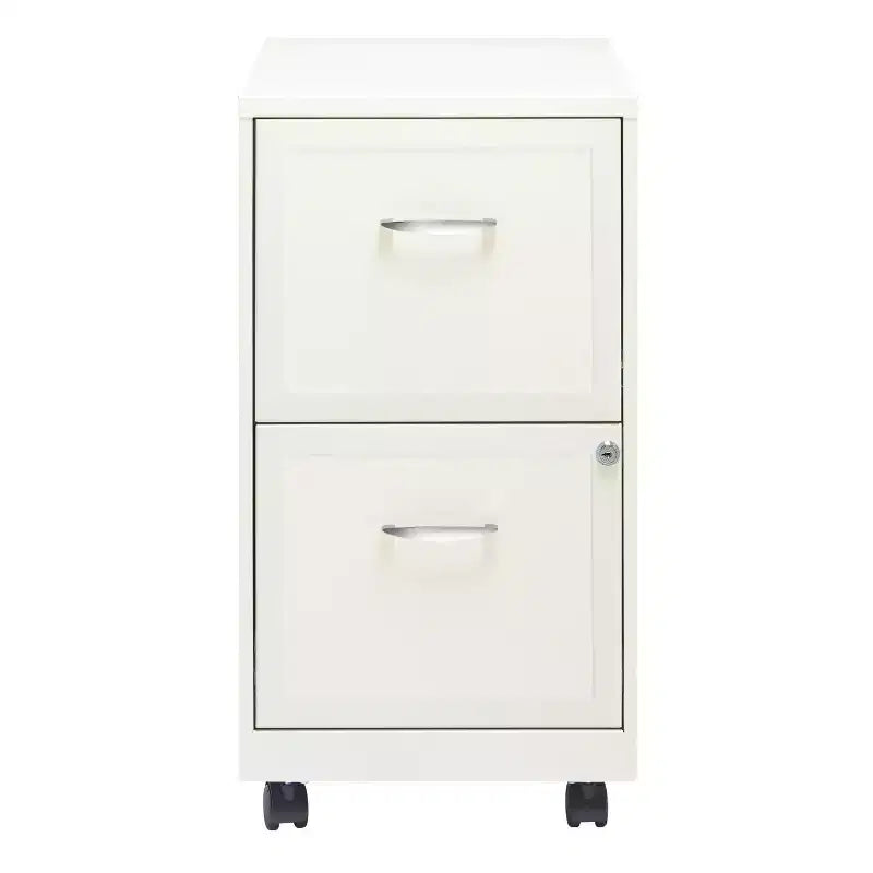 Space Solutions 18 Deep 2 Drawer Mobile Letter Width Vertical File Cabinet