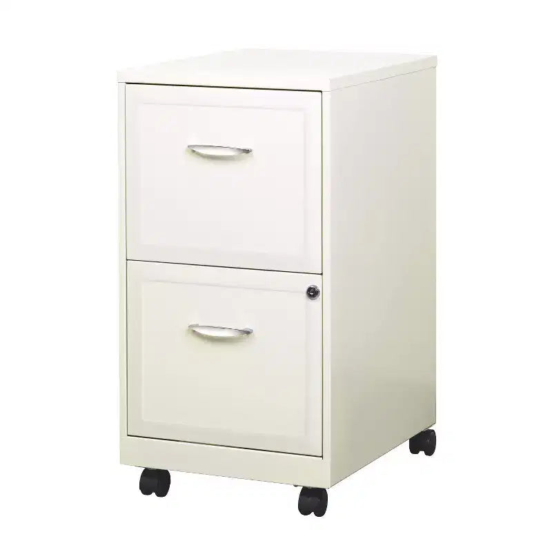 Space Solutions 18 Deep 2 Drawer Mobile Letter Width Vertical File Cabinet