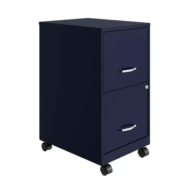 Space Solutions 18 Deep 2 Drawer Mobile Letter Width Vertical File Cabinet