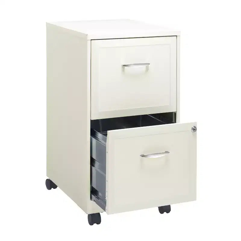 Space Solutions 18 Deep 2 Drawer Mobile Letter Width Vertical File Cabinet