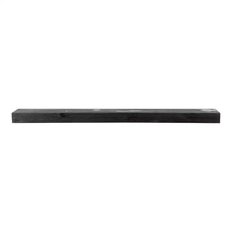 Modern Ember Vara Wood Mantel Shelf - Features Knots and Natural Distresssing
