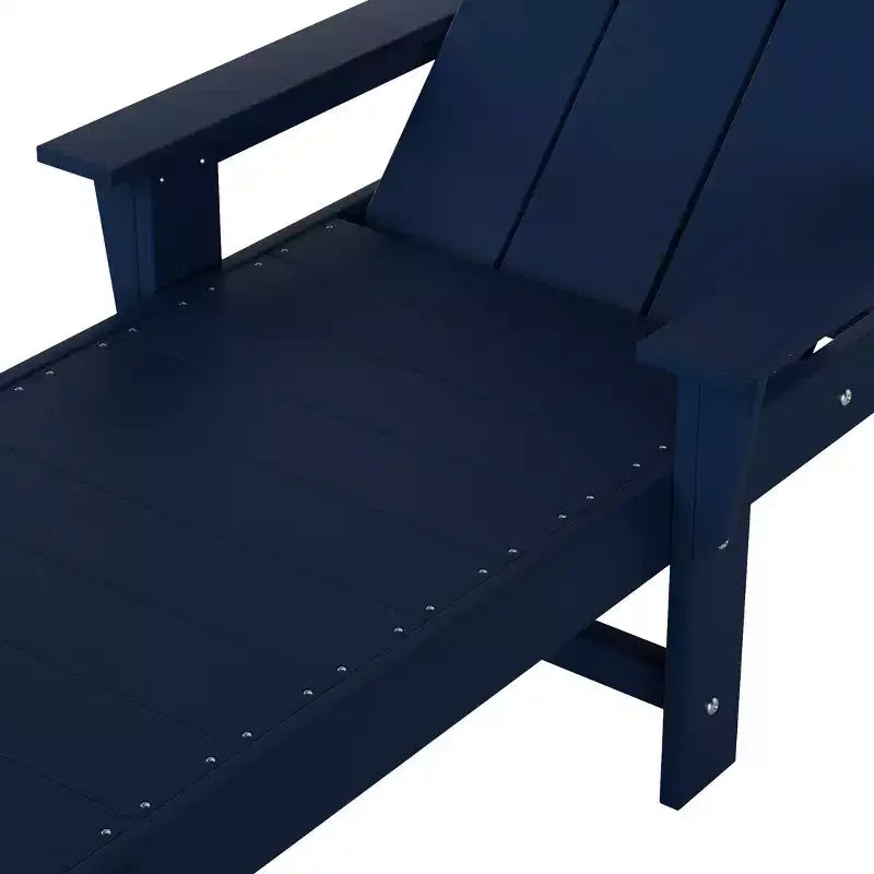 Chaise longue inclinable moderne avec accoudoirs et roulettes