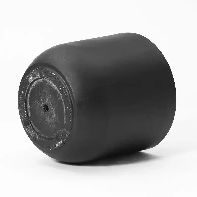 Jardinière ronde en MgO noir, finition lisse de 37,1 cm